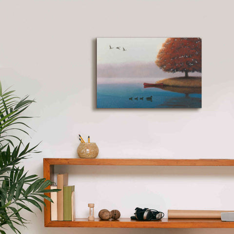 Image of Epic Art 'Early in the Morning' by James Wiens, Canvas Wall Art,18 x 12