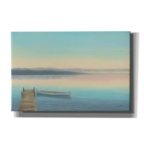 Image of Epic Art 'Zen Canoe I' by James Wiens, Canvas Wall Art,18x12x1.1x0,26x18x1.1x0,40x26x1.74x0,60x40x1.74x0