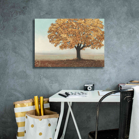Image of Epic Art 'Gold Reflections I' by James Wiens, Canvas Wall Art,26 x 18