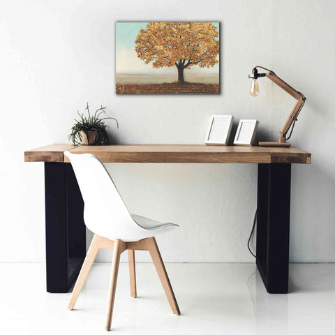 Image of Epic Art 'Gold Reflections I' by James Wiens, Canvas Wall Art,26 x 18