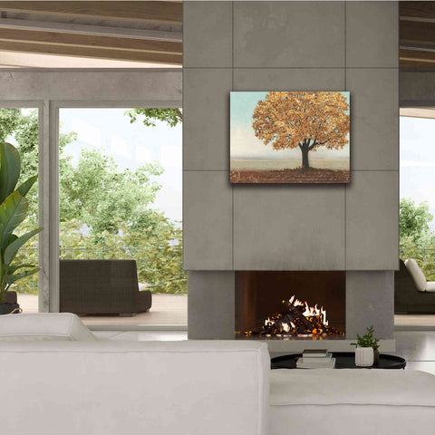 Image of Epic Art 'Gold Reflections I' by James Wiens, Canvas Wall Art,34 x 26