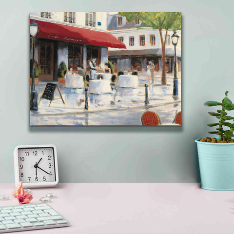 Image of Epic Art 'Relaxing at the Cafe I' by James Wiens, Canvas Wall Art,16 x 12