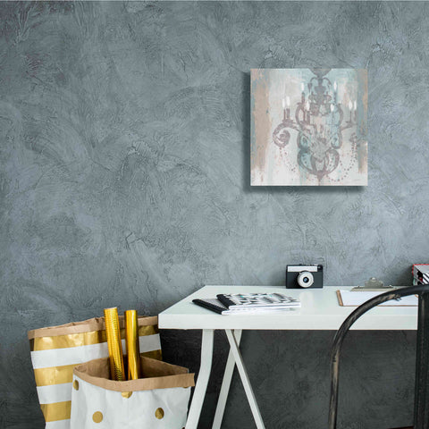 Image of Epic Art 'Candelabra Teal II' by James Wiens, Canvas Wall Art,12 x 12