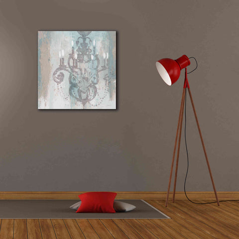 Image of Epic Art 'Candelabra Teal II' by James Wiens, Canvas Wall Art,26 x 26