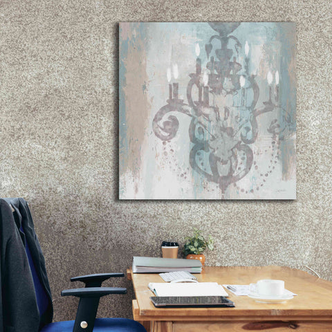 Image of Epic Art 'Candelabra Teal II' by James Wiens, Canvas Wall Art,37 x 37