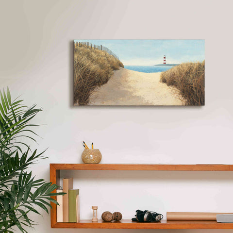 Image of Epic Art 'Beach Path Panel I' by James Wiens, Canvas Wall Art,24 x 12