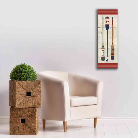 Image of Epic Art 'Nautique X' by James Wiens, Canvas Wall Art,12 x 36