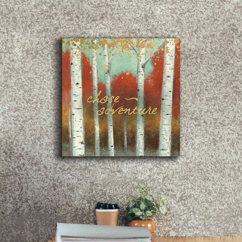 Image of 'Fall Promenade II' by James Wiens, Canvas Wall Art,18 x 18