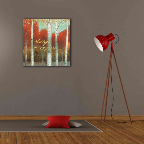 Image of 'Fall Promenade III' by James Wiens, Canvas Wall Art,26 x 26