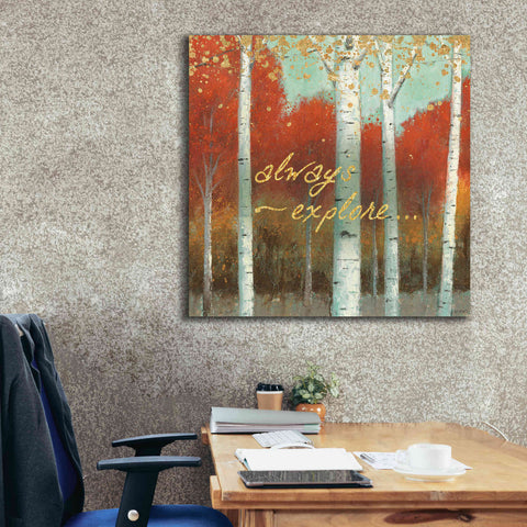 Image of 'Fall Promenade III' by James Wiens, Canvas Wall Art,37 x 37