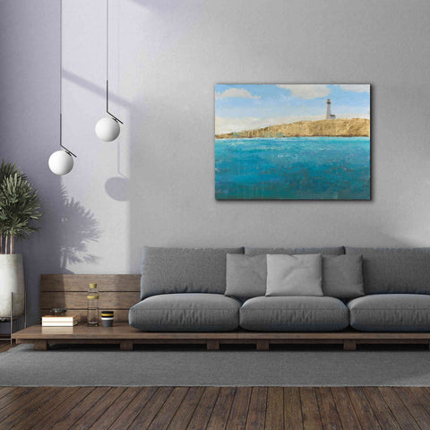 Image of 'Lighthouse Seascape II' by James Wiens, Canvas Wall Art,54 x 40