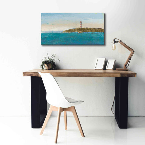 Image of 'Lighthouse Seascape I' by James Wiens, Canvas Wall Art,40 x 20