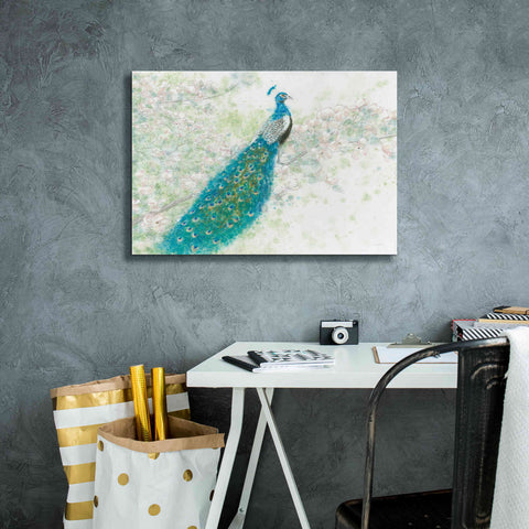 Image of 'Spring Peacock I' by James Wiens, Canvas Wall Art,26 x 18