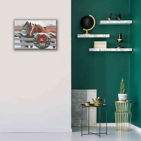Image of 'Christmas in the Heartland II' by James Wiens, Canvas Wall Art,26 x 18