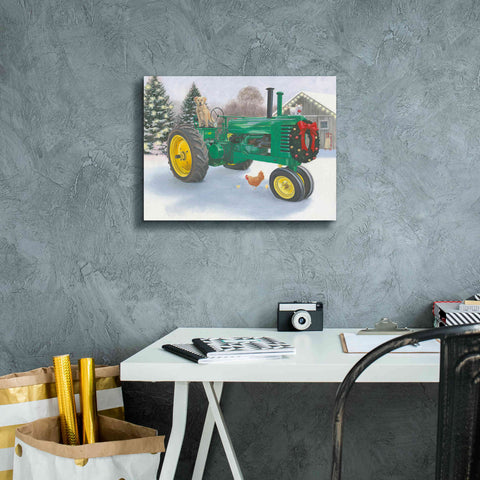 Image of 'Christmas in the Heartland III' by James Wiens, Canvas Wall Art,16 x 12