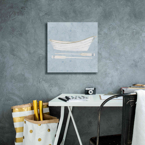 Image of 'Serene Seaside I' by James Wiens, Canvas Wall Art,18 x 18