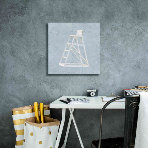 Image of 'Serene Seaside II' by James Wiens, Canvas Wall Art,18 x 18