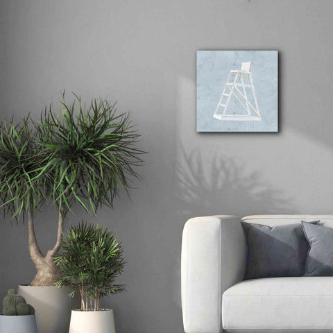 Image of 'Serene Seaside II' by James Wiens, Canvas Wall Art,18 x 18
