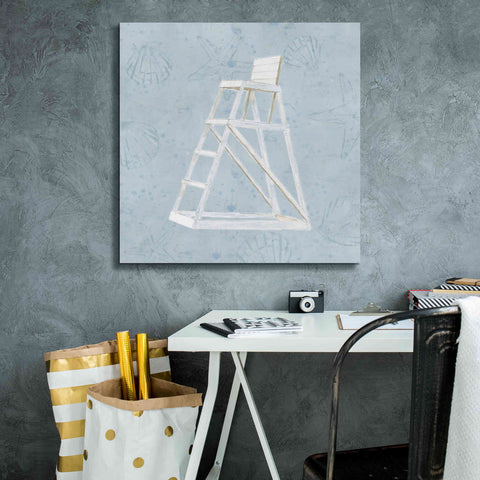 Image of 'Serene Seaside II' by James Wiens, Canvas Wall Art,26 x 26