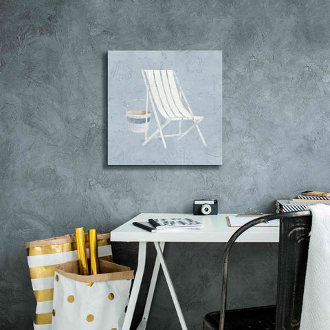 Image of 'Serene Seaside III' by James Wiens, Canvas Wall Art,18 x 18