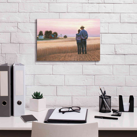 Image of 'Family Farm' by James Wiens, Canvas Wall Art,18 x 12
