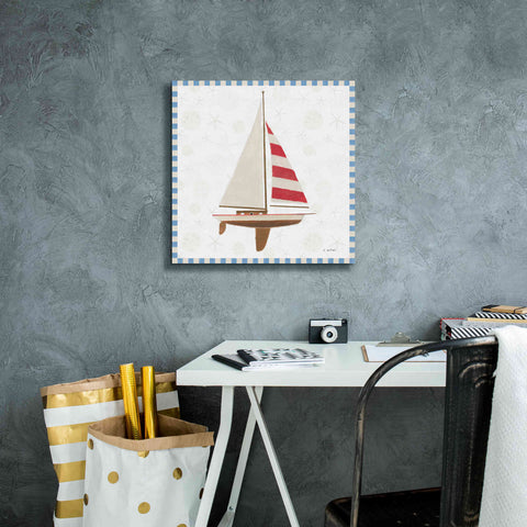 Image of 'Beach Days IV' by James Wiens, Canvas Wall Art,18 x 18