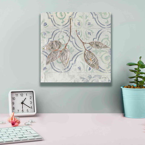 Image of 'Gracefully Blue III' by James Wiens, Canvas Wall Art,12 x 12