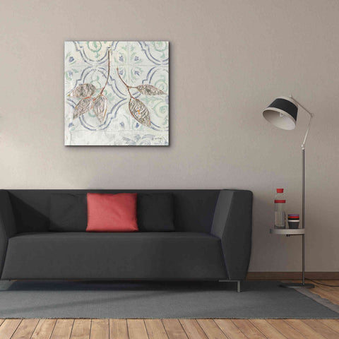 Image of 'Gracefully Blue III' by James Wiens, Canvas Wall Art,37 x 37