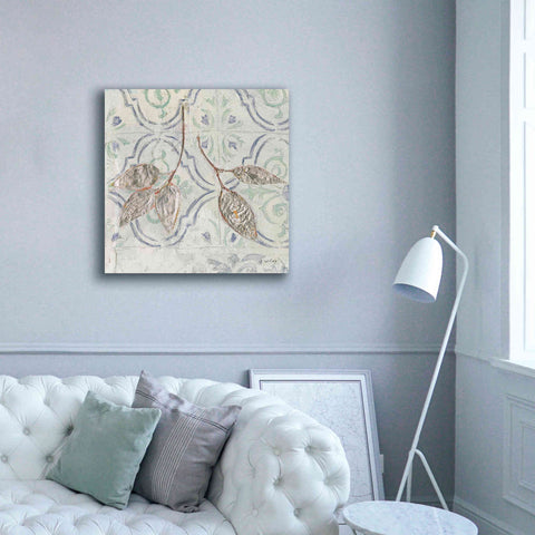 Image of 'Gracefully Blue III' by James Wiens, Canvas Wall Art,37 x 37