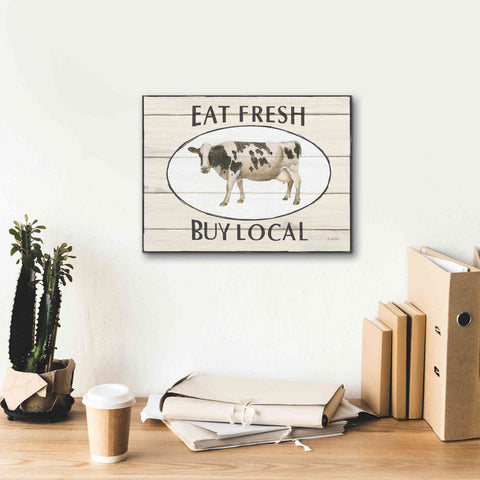 Image of 'Country Cow V' by James Wiens, Canvas Wall Art,16 x 12