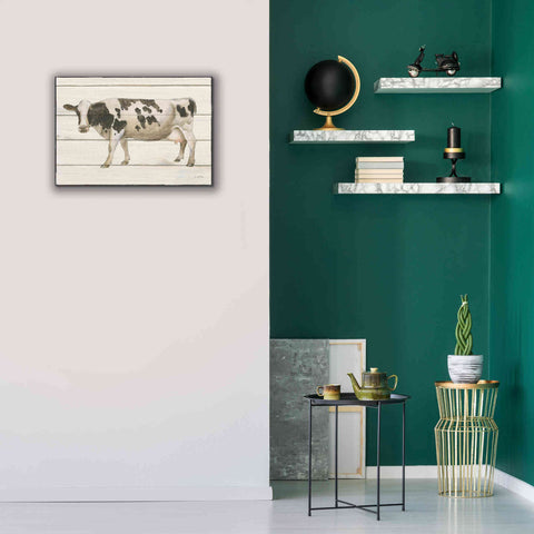 Image of 'Country Cow VI' by James Wiens, Canvas Wall Art,26 x 18