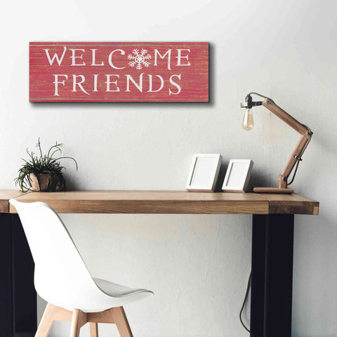 Image of 'Christmas Affinity II Red' by James Wiens, Canvas Wall Art,36 x 12