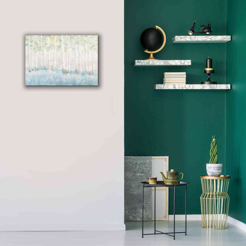 Image of 'Soft Birches' by James Wiens, Canvas Wall Art,26 x 18
