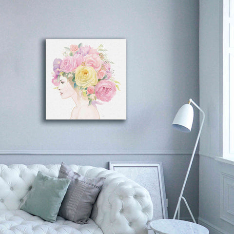 Image of 'Flowers in her Hair' by James Wiens, Canvas Wall Art,37 x 37