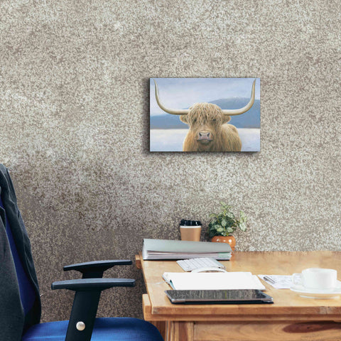 Image of 'Highland Cow' by James Wiens, Canvas Wall Art,18 x 12