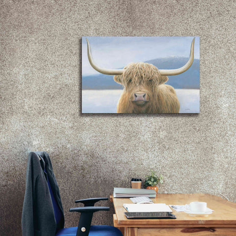 Image of 'Highland Cow' by James Wiens, Canvas Wall Art,40 x 26