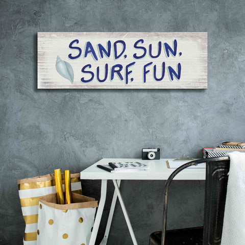 Image of 'Beach Time VIII' by James Wiens, Canvas Wall Art,36 x 12