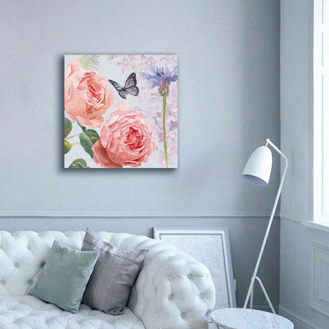 Image of 'Boho Bouquet II Blue' by James Wiens, Canvas Wall Art,37 x 37