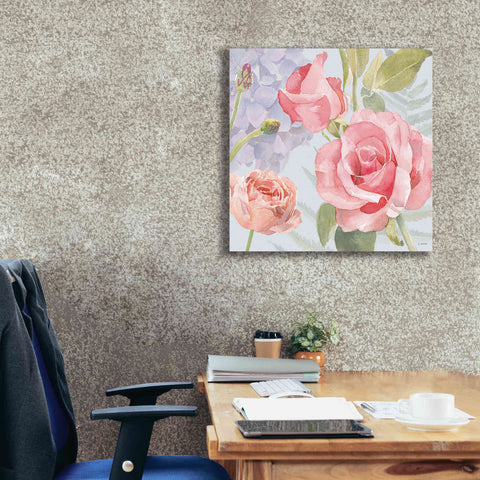 Image of 'Boho Bouquet III Blue' by James Wiens, Canvas Wall Art,26 x 26