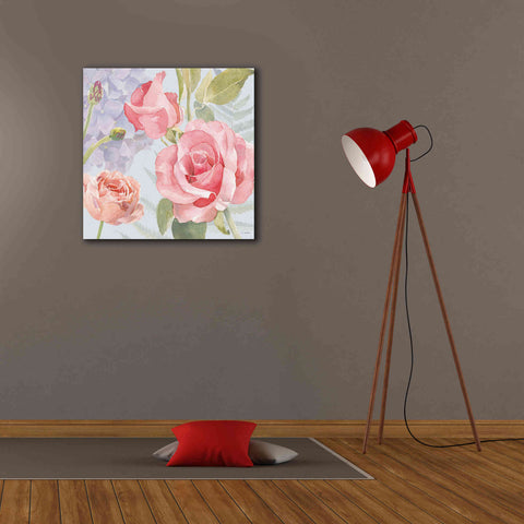 Image of 'Boho Bouquet III Blue' by James Wiens, Canvas Wall Art,26 x 26
