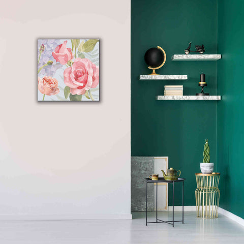 Image of 'Boho Bouquet III Blue' by James Wiens, Canvas Wall Art,26 x 26
