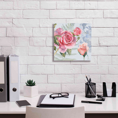 Image of 'Boho Bouquet V Blue' by James Wiens, Canvas Wall Art,12 x 12