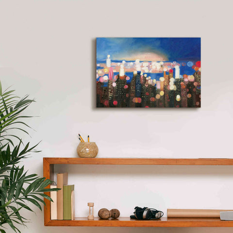 Image of 'City Lights' by James Wiens, Canvas Wall Art,18 x 12