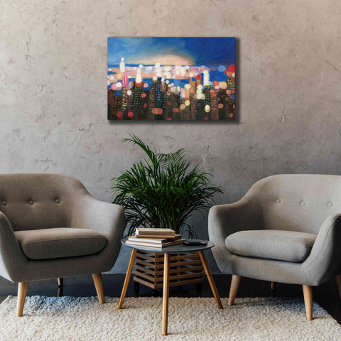 Image of 'City Lights' by James Wiens, Canvas Wall Art,40 x 26