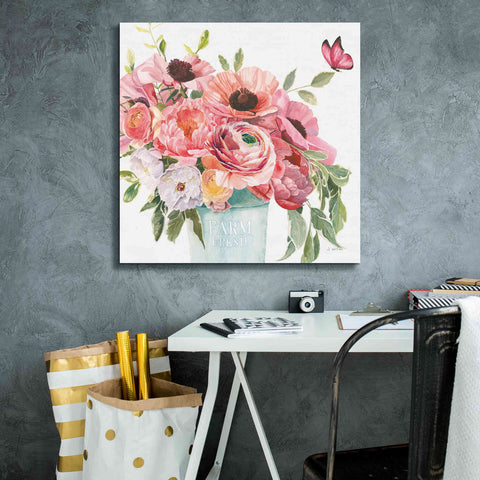 Image of 'Boho Bouquet XIII' by James Wiens, Canvas Wall Art,26 x 26