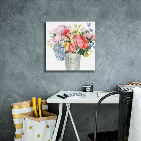 Image of 'Boho Bouquet XVII' by James Wiens, Canvas Wall Art,18 x 18