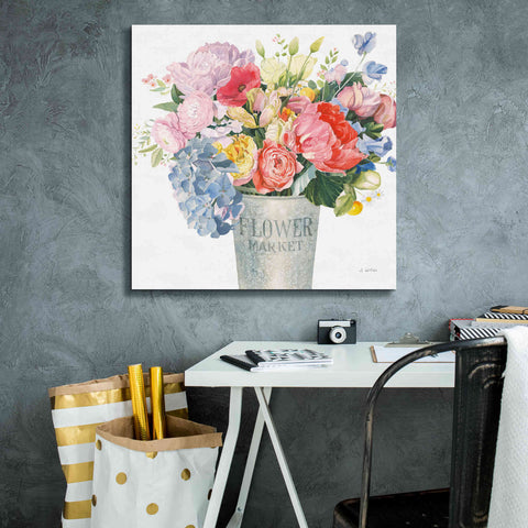 Image of 'Boho Bouquet XVII' by James Wiens, Canvas Wall Art,26 x 26
