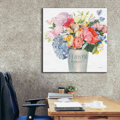 Image of 'Boho Bouquet XVII' by James Wiens, Canvas Wall Art,37 x 37