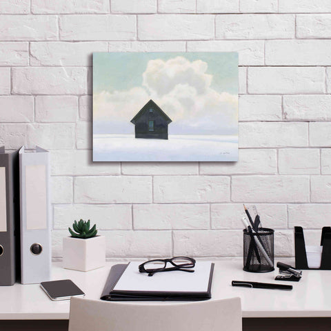 Image of 'Lonely Winter Landscape I' by James Wiens, Canvas Wall Art,16 x 12
