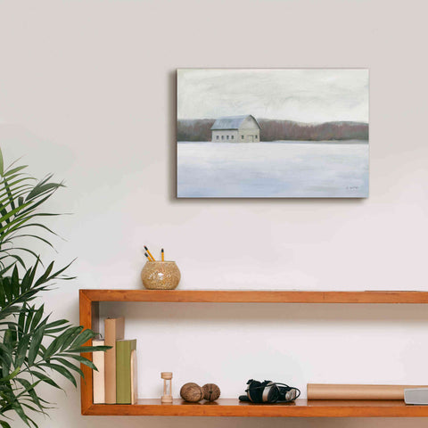 Image of 'Winter Barn' by James Wiens, Canvas Wall Art,18 x 12